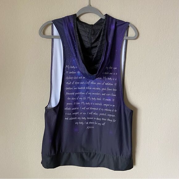 Frogmouth Space Black Purple Hoody  Size L - Picture 7 of 8